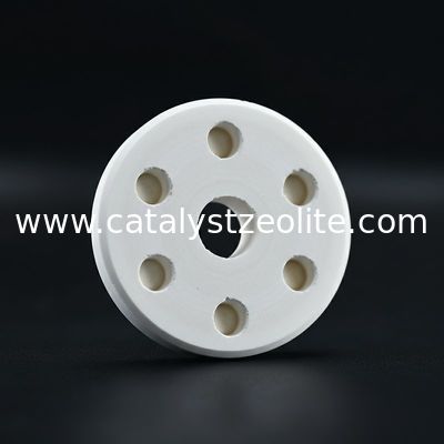 Stabilitas termal tinggi Alumina Catalyst Support 6 Lubang 33mm 18mm