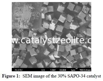 600m2 / g Aditif minyak bumi Pori Kecil SAPO-34 Zeolite